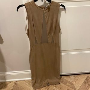Charlotte Russe Camel Colored Body Con Dress